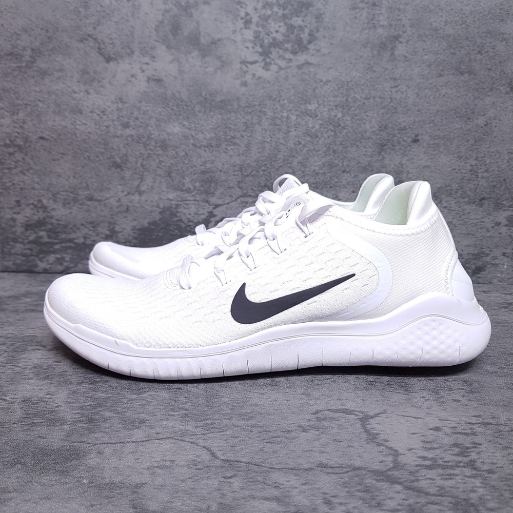 NIKE Free RN 2018 Running Shoes Womens 11 Mens 9.5 White Black 942837-100
